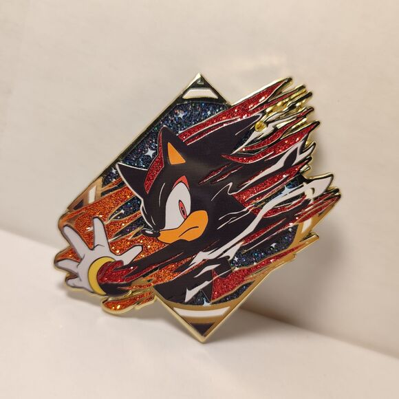 Shadow The Hedgehog Enamel Pin Speed Stamp Blind Bag Series Official Sonic Badge - Picture 1 of 4